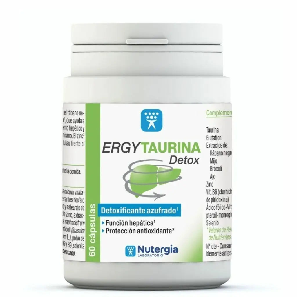 Nutergia Ergytaurina Detox , 60 cápsulas