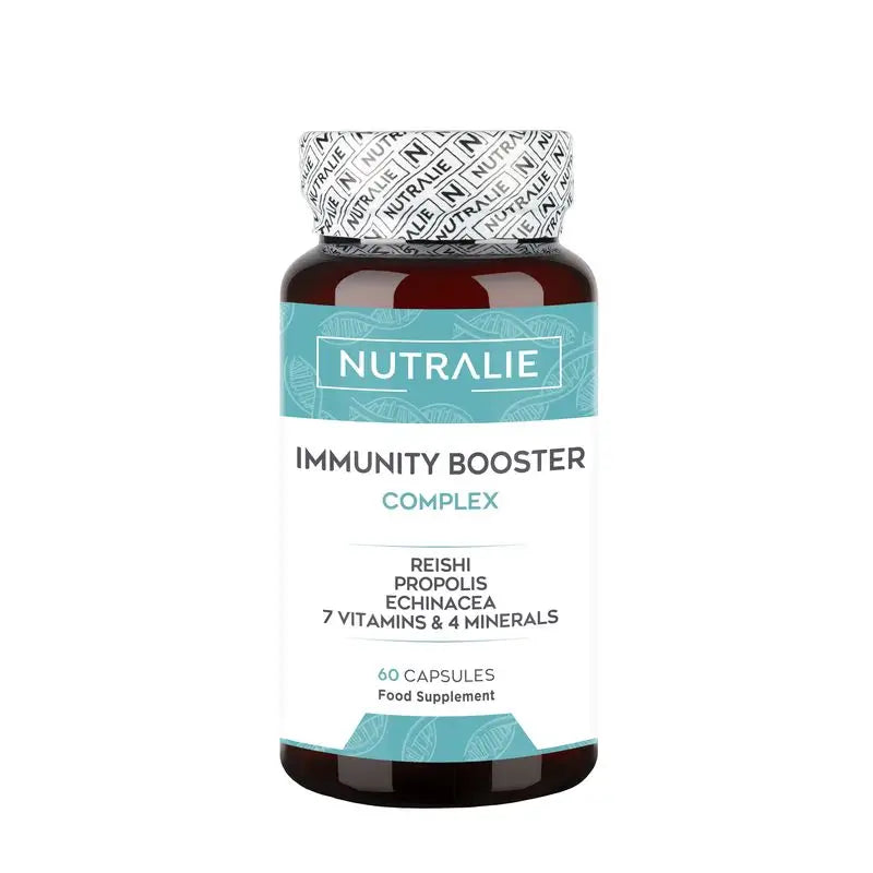 Nutralie Defensas Inmunitarias Con Vit A + C + Folato Y Reishi Immunity Booster  , 60 cápsulas