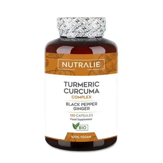 Nutralie Cúrcuma Complex Jengibre Y Pimienta Negra Orgánica , 120 cápsulas