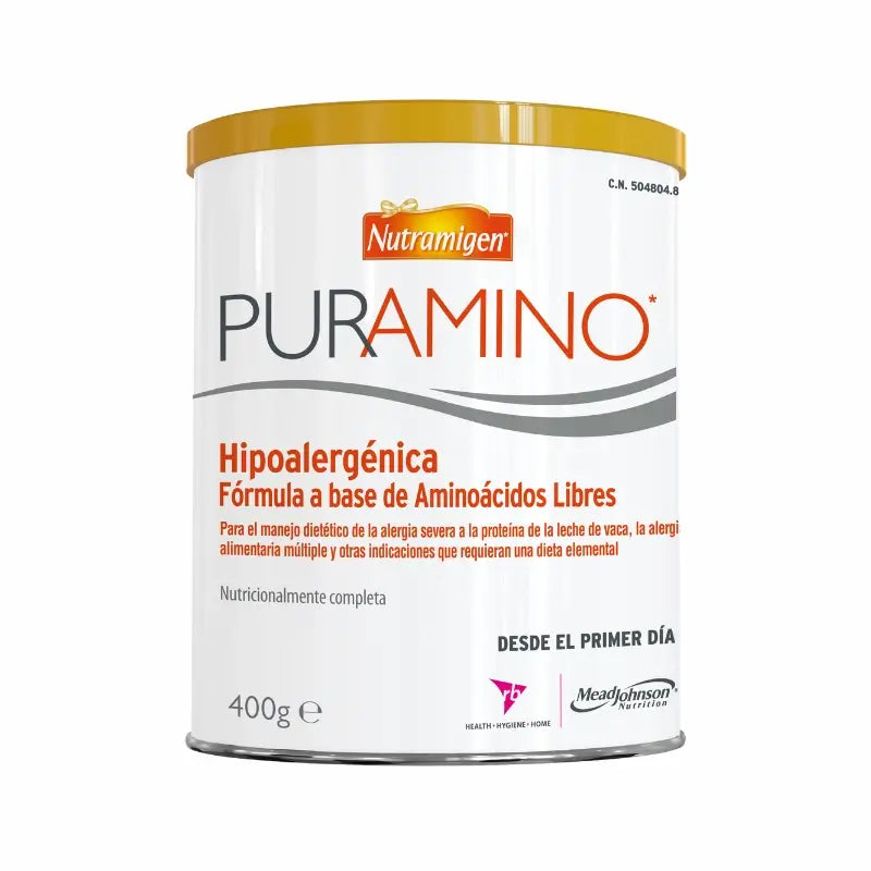 Nutramigen Puramino Fórmula Hipoalergénica, Desde El Primer Día , 6 X 400 gr