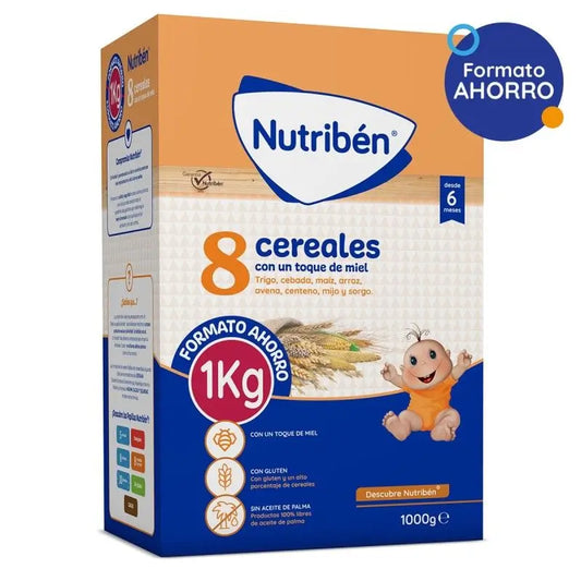 Nutriben 8 Cereales Con Un Toque De Miel, 1000 gr