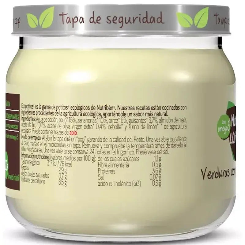 Nutriben Potito Eco Inicio Carne Verduras Pollo 120 gr