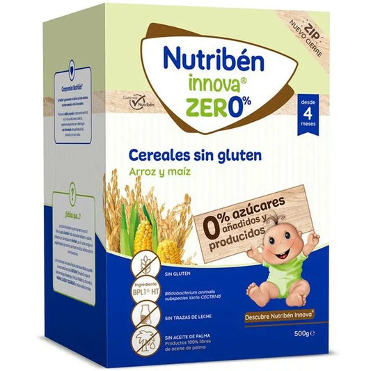 Nutriben Innova Zero% Cereales Sin Gluten, 500 gr