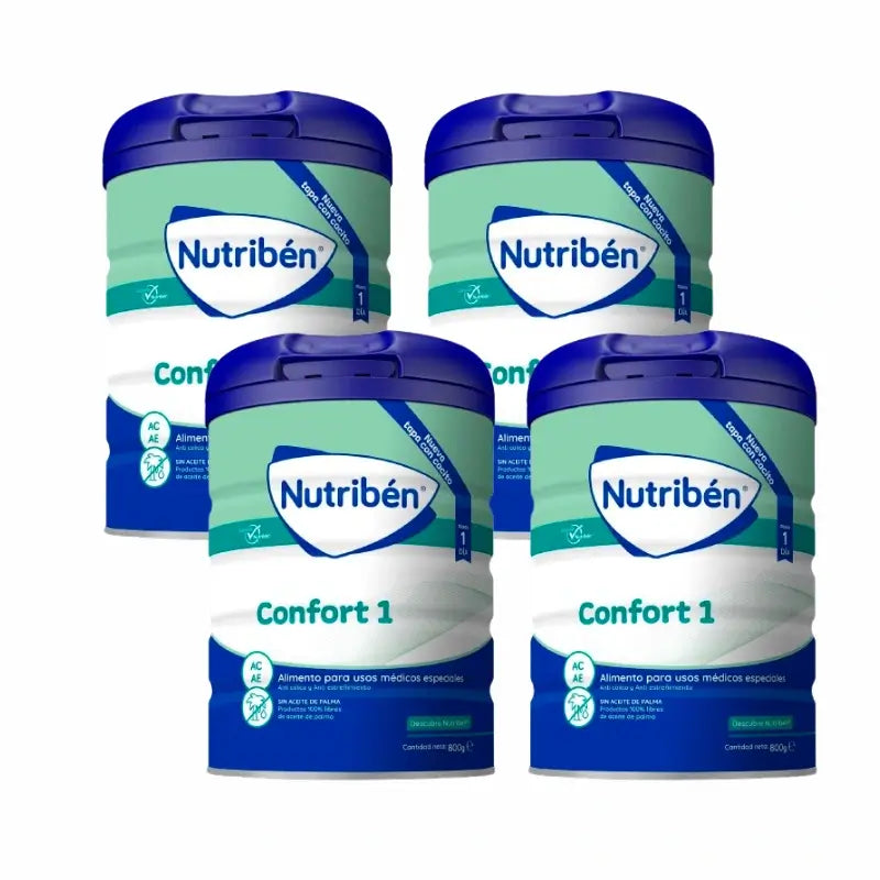 Nutriben Leche Confort 1 , 4 x 800 gr