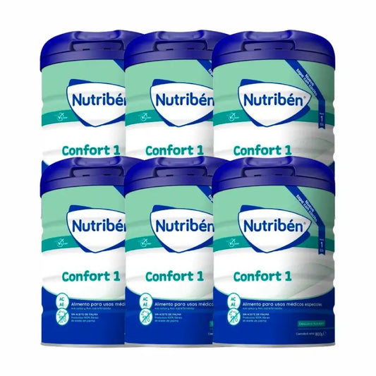 Nutriben Leche Confort 1 , 6 x 800 gr