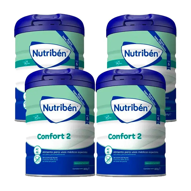 Nutriben Leche Confort 2 , 4 x 800 gr