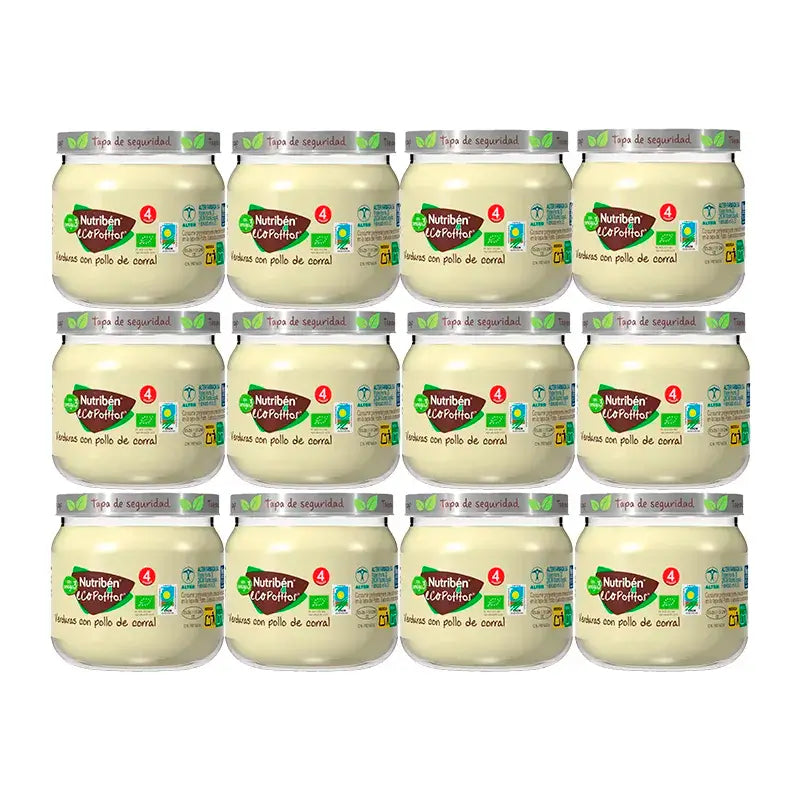 Nutriben Potito Eco Inicio Carne Verduras Pollo , 12 x 120 gr