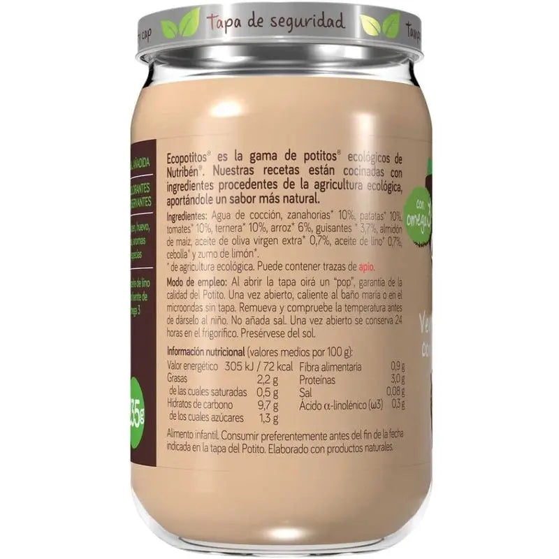 Nutriben Potito Eco Verduras Huerta con Ternera 235 G