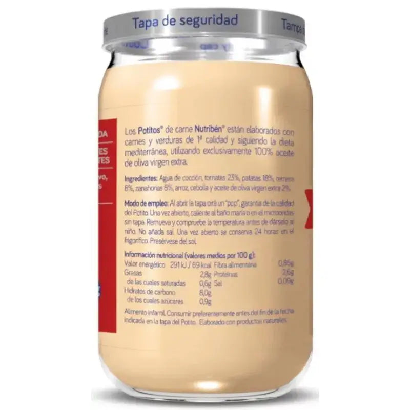 Nutriben Potito Ternera Patatas y Zanahoria 235 gr