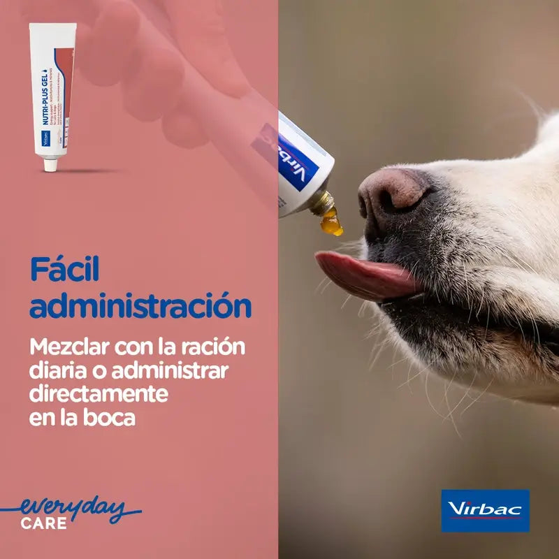 Virbac Nutriplus Gel 120 gr, Suplemento Para Perros y Gatos