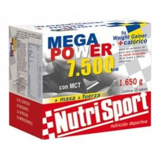 Nutrisport Megapower 7.500 Batido Chocolate Caja 15Sbrs.