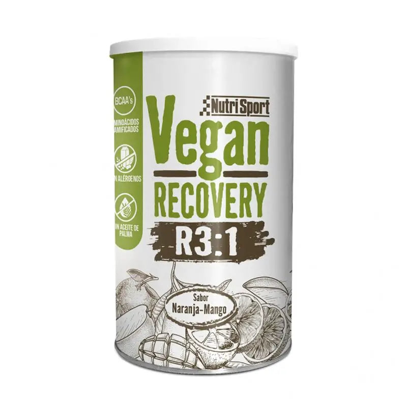 Nutrisport Vegan R3:1 Recovery Naranja-Mango, 600 Gr