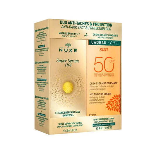 Nuxe Dúo Antimanchas Y Protección: Super Sérum [10] + Crema Solar Fundente Alta Protección Spf50 De Regalo