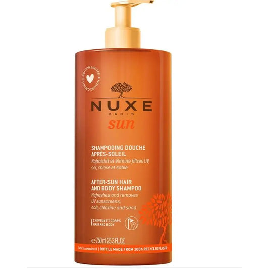 Nuxe Sun Champú De Ducha After Sun Para Cuerpo Y Cabello Formato Jumbo , 750 ml