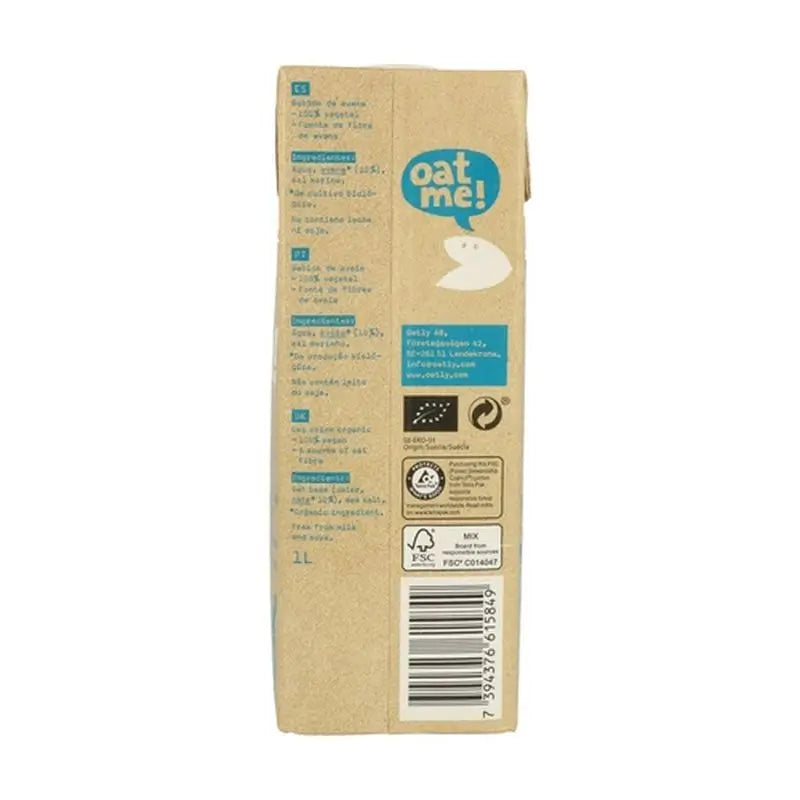 Oatly Bebida Vegetal De Avena 1Lt 6Uds. Bio S/A