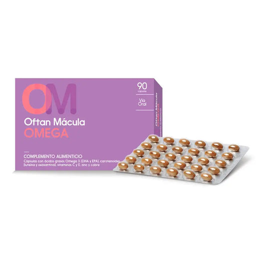 Oftan Mácula Omega Complemento Alimenticio, 90 cápsulas