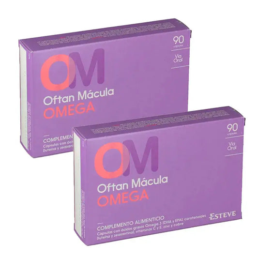 Oftan Mácula Omega Complemento Alimenticio, 2 x 90 Cápsulas