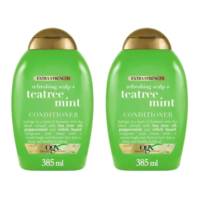 Ogx Ttx-Teatree Mint Extra, Pack 2 x 385 ml