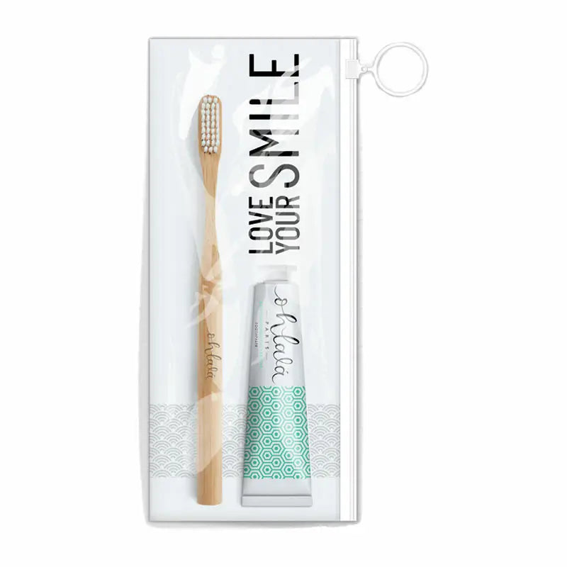 Ohlalá Mini Travel Set Mint Ohlala Fresh Mint 15ml + Mini Bamboo Toothbrush