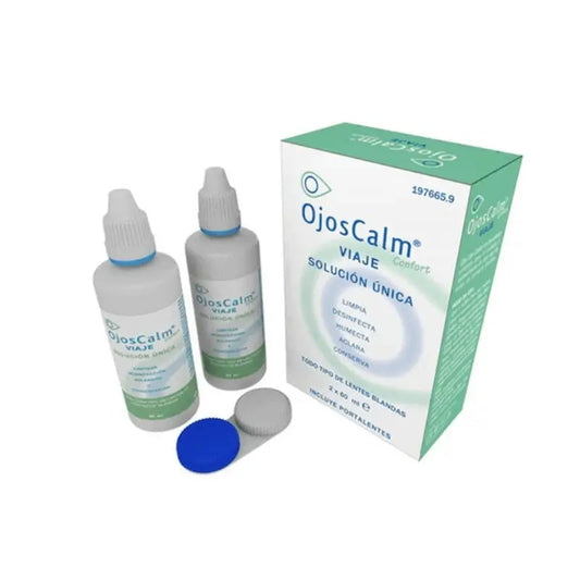 Ojoscalm  Solución Única Líquido De Lentillas, 2x60 ml