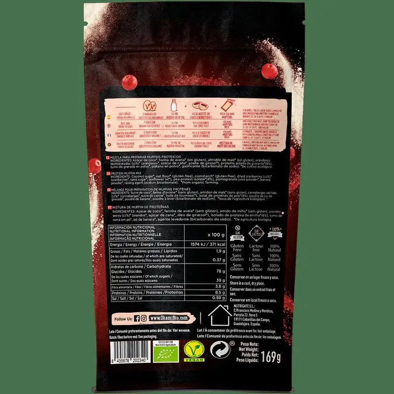 Okami Bio Preparado Para Muffins Con Proteina 135G Bio Veg