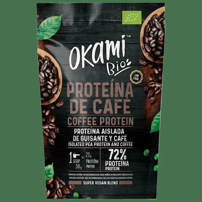 Okami Bio Proteina De Guisante Y Cafe 500Gr. Bio Sg Vegan