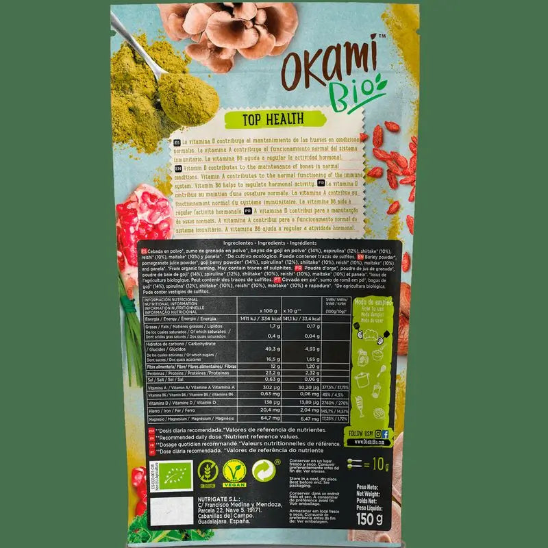 Okami Bio Top Health 150Gr. Bio Sg Vegan