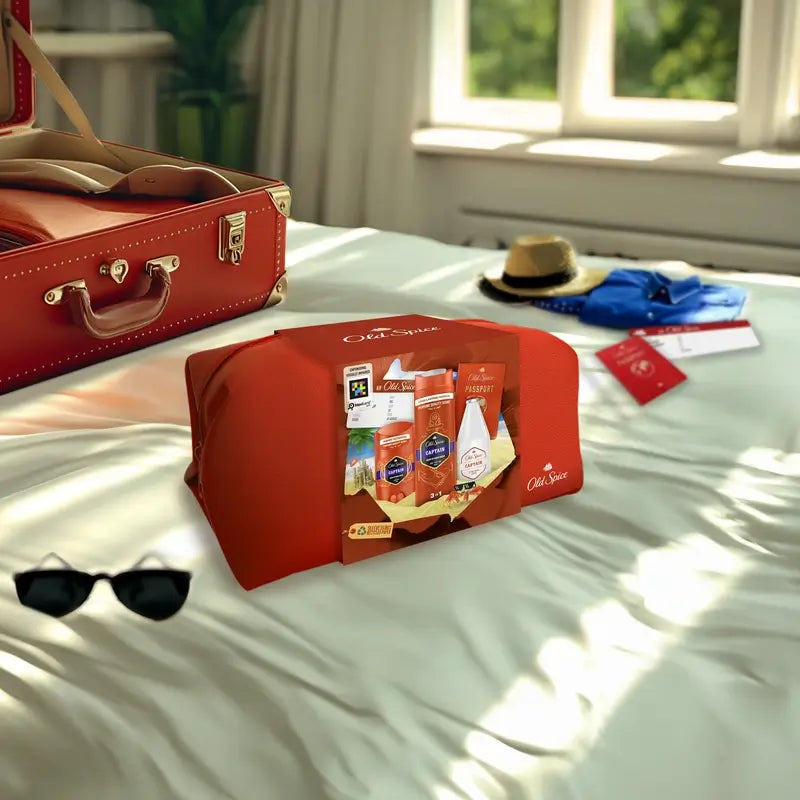 Old Spice Captain Traveller Set De Regalo Con Gel De Ducha