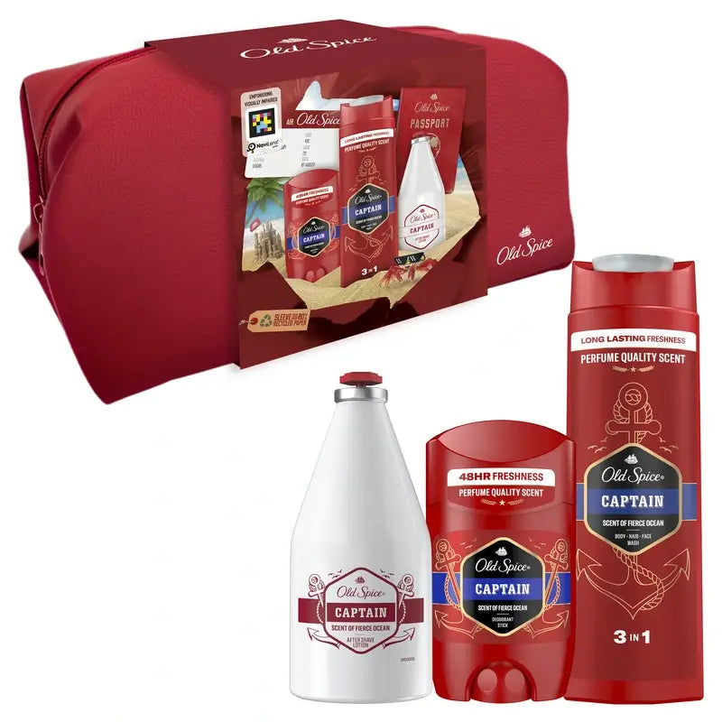 Old Spice Captain Traveller Set De Regalo Con Gel De Ducha