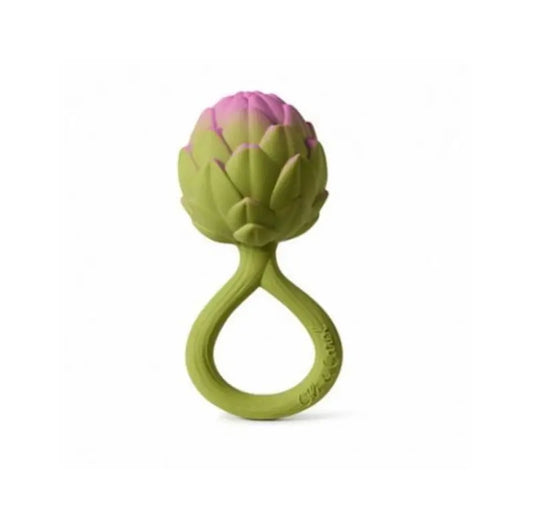 Oli&Carol Artichoke Rattle Toy Sonajero