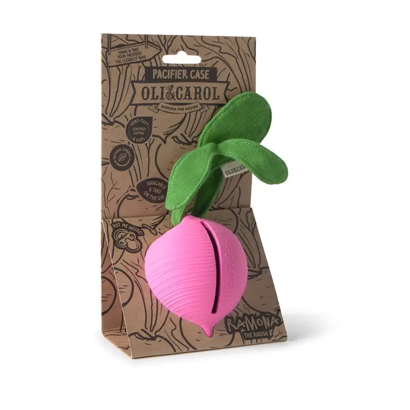 Oli&Carol Ramona The Radish Pacifier Case , 1 unidad