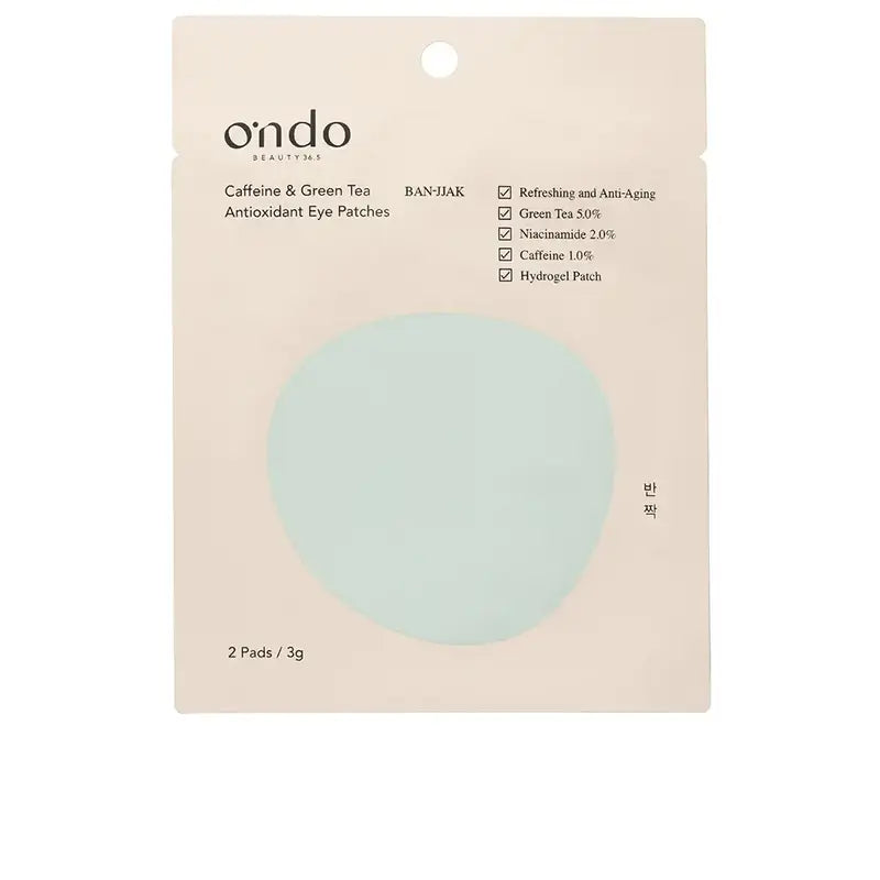 Ondo Beauty 36.5 Caffeine & Green Tea Antioxidant Parches De Ojos, 2 unidades