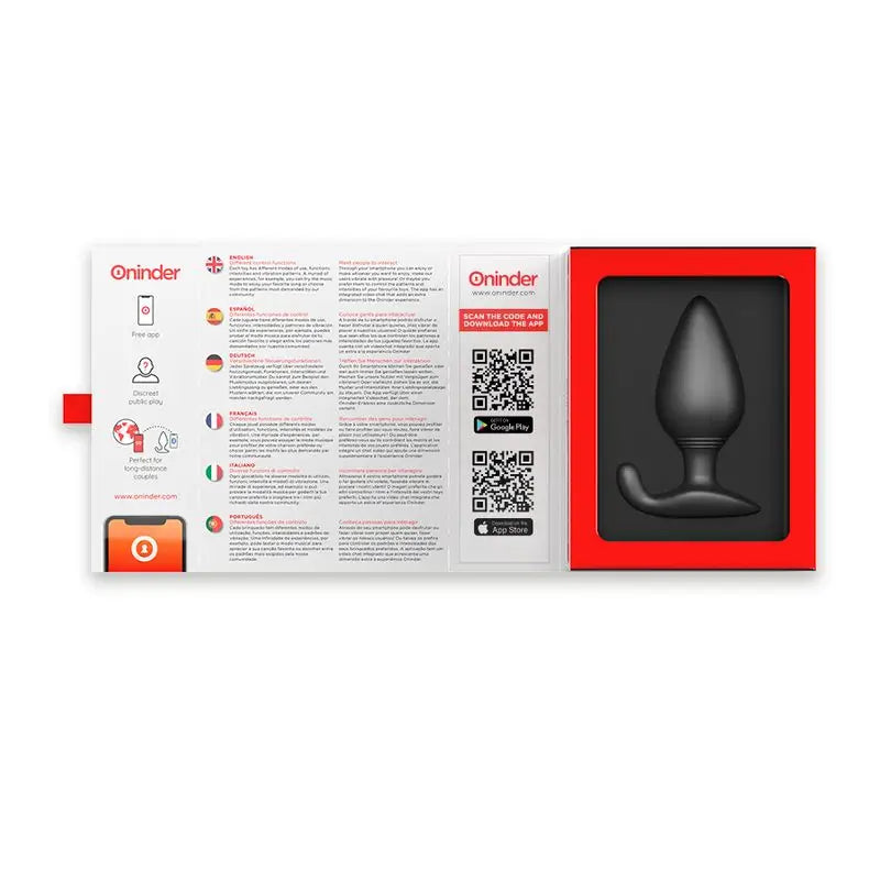 Oninder Plug Anal Vibrador Negro - Free App