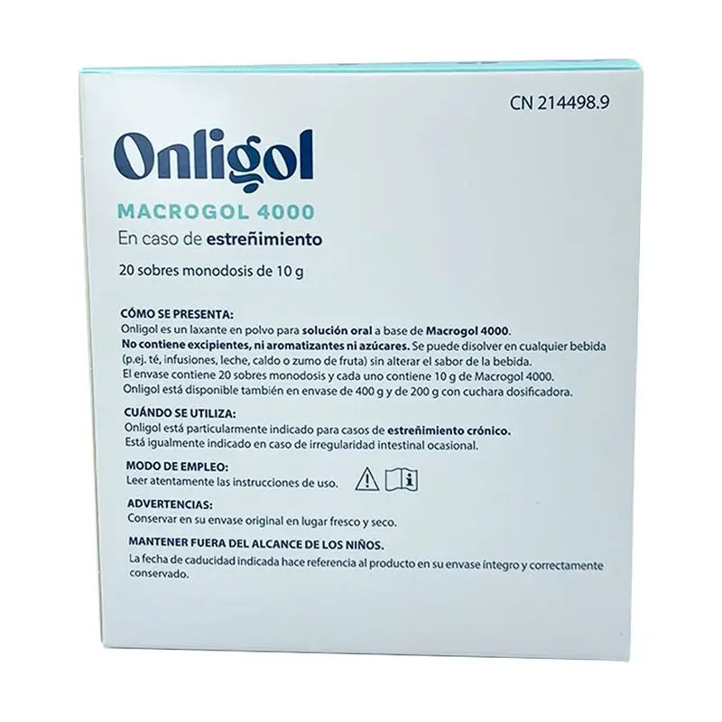 Onligol 20 Sobres De 10G