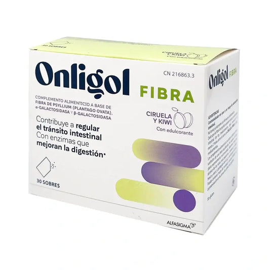 Onligol Fibra Ciruela-Kiwi , 30 sobres 4,7 gr