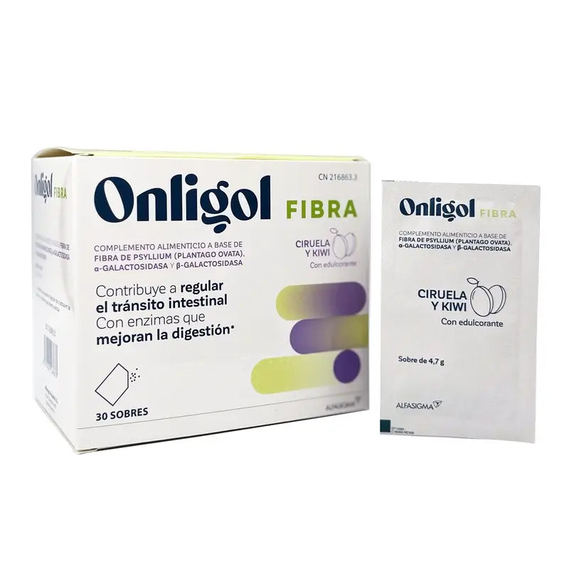 Onligol Fibra Ciruela-Kiwi , 30 sobres 4,7 gr