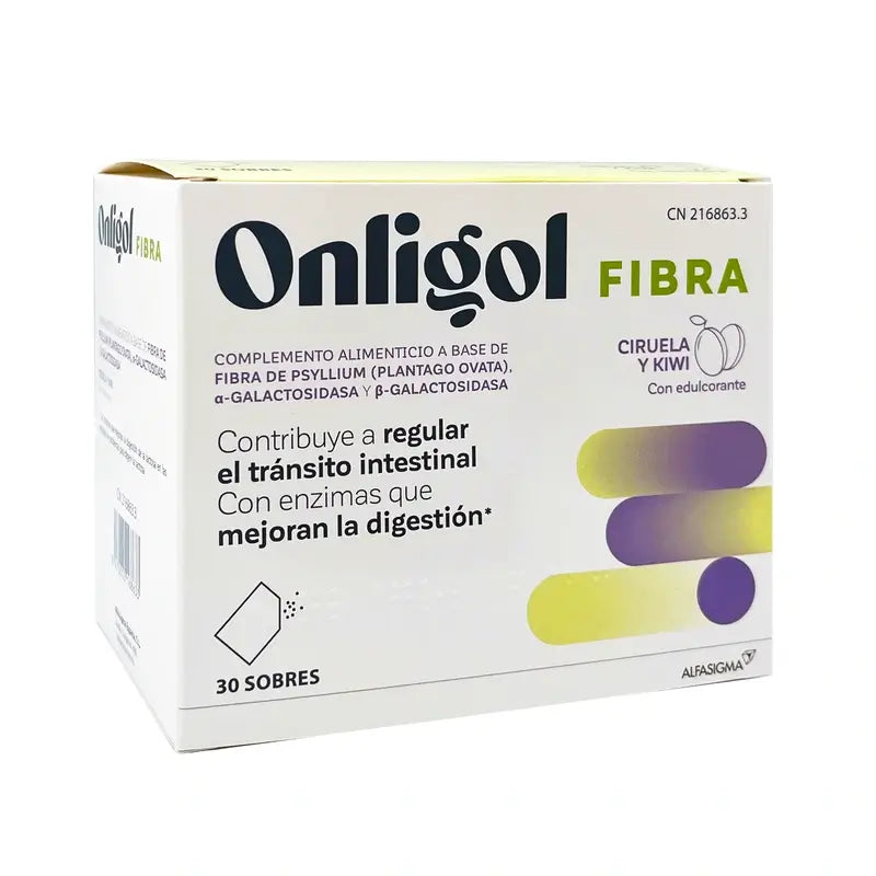 Onligol Fibra Ciruela-Kiwi , 30 sobres 4,7 gr