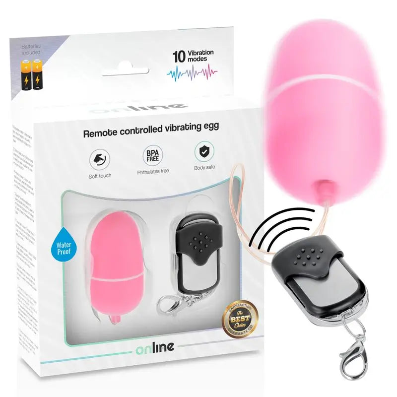 Online  Huevo Vibrador Control Remoto M - Rosa