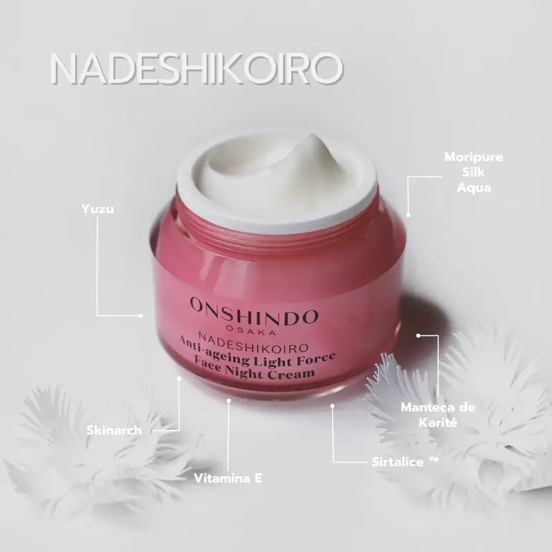 Onshindo Osaka Nadeshikoiro Crema De Noche Antiedad Para Pieles Normales Y Mixtas, 50 ml