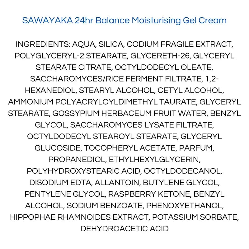 Onshindo Osaka Sawayaka Gel Crema Hidratante 24Hr, 50 ml