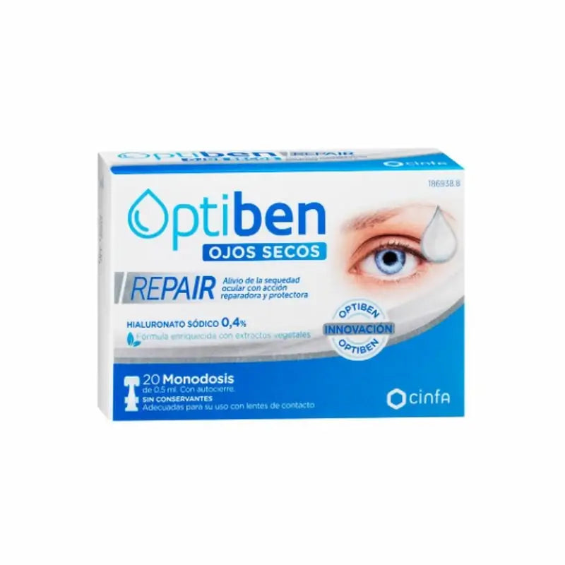 Optiben Ojos Secos Repair 20 Monodosis