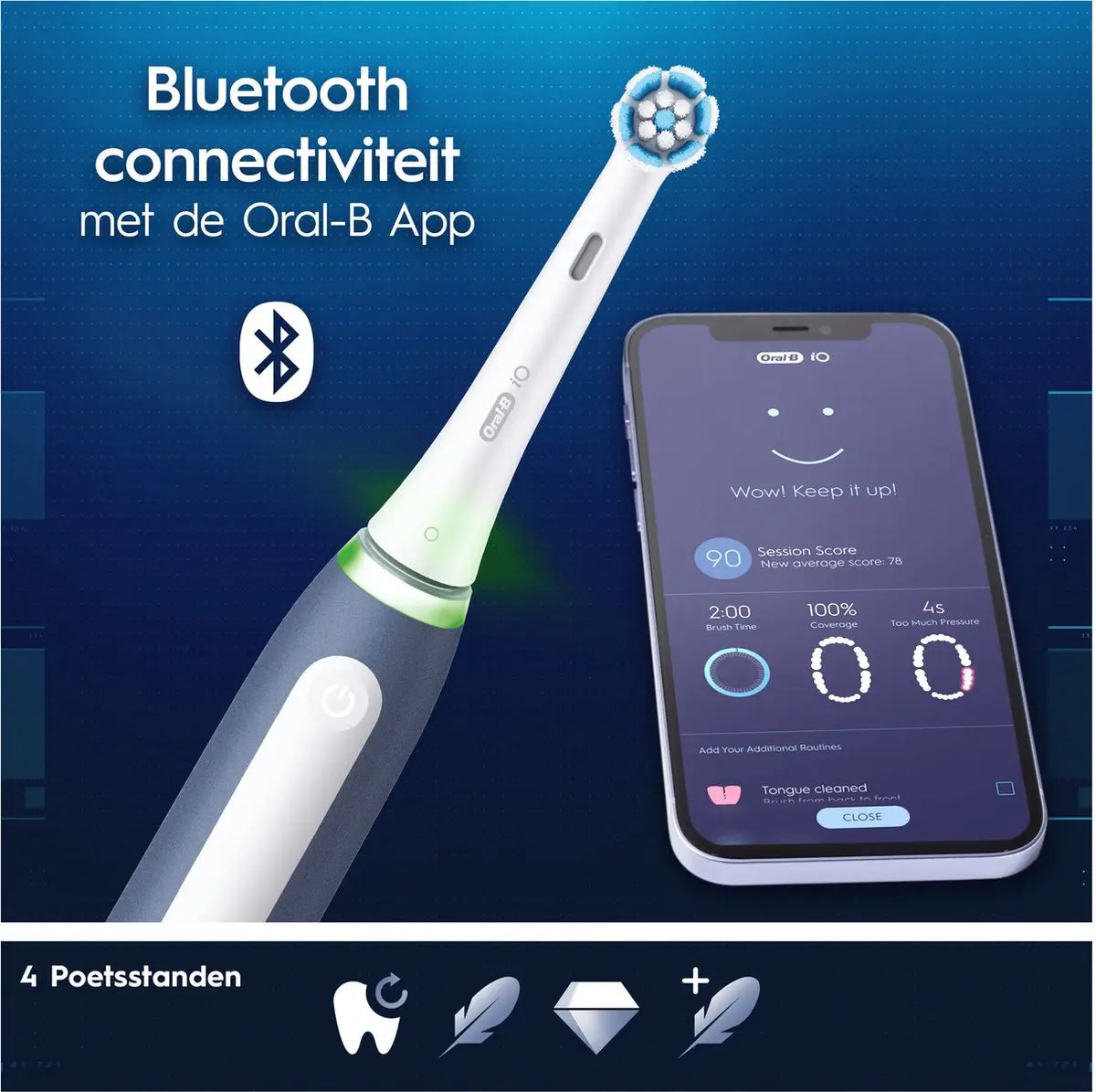 Oral-B Braun Cepillo De Dientes Eléctrico iO4 My Way Azul