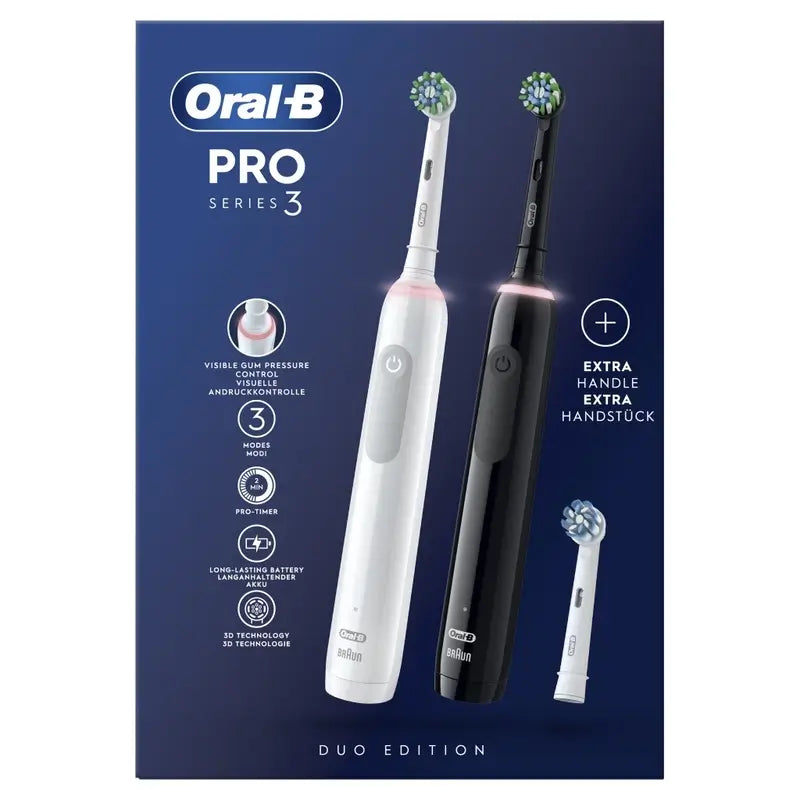 Oral-B Braun Cepillo De Dientes Eléctrico Pro 3 Duo Blanco/Negro