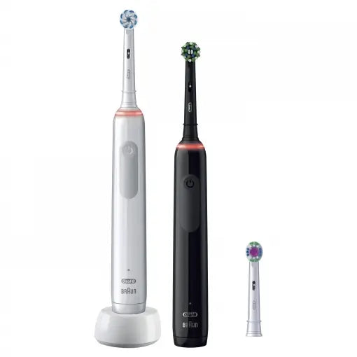 Oral-B Braun Cepillo De Dientes Eléctrico Pro 3 Duo Blanco/Negro