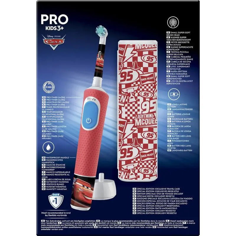 Oral-B Braun Cepillo Recargable Vitality Pro Kids Box Cars + Estuche