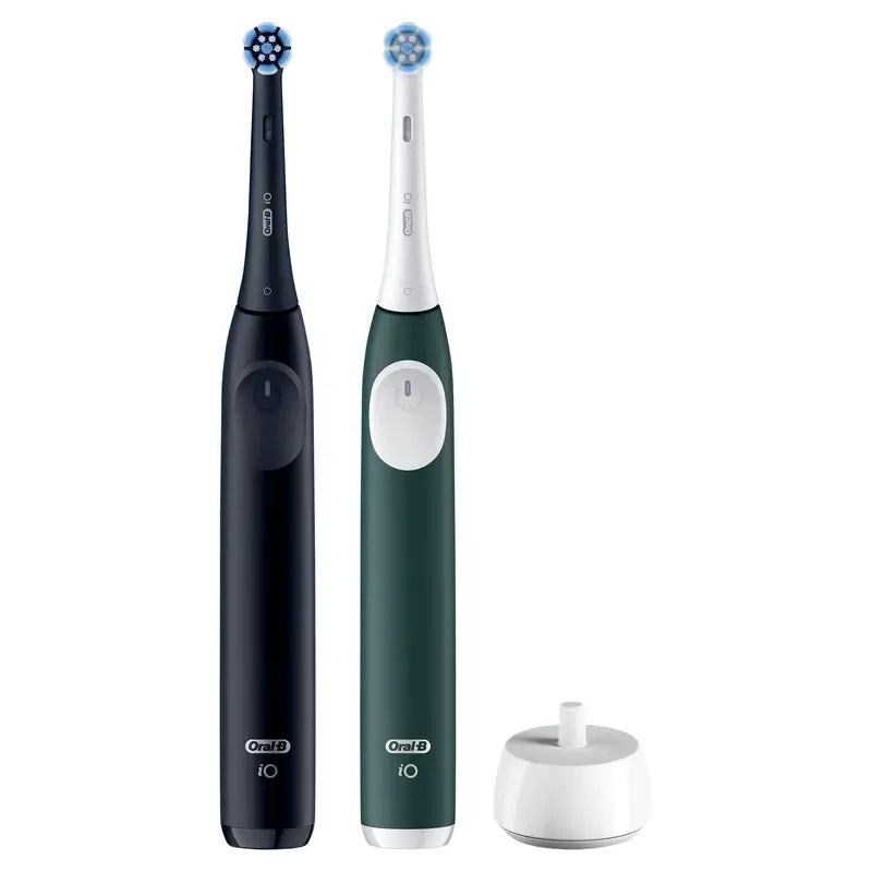 Oral-B Braun iO2 Serie Pack Doble Noche Negro / Verde Bosque