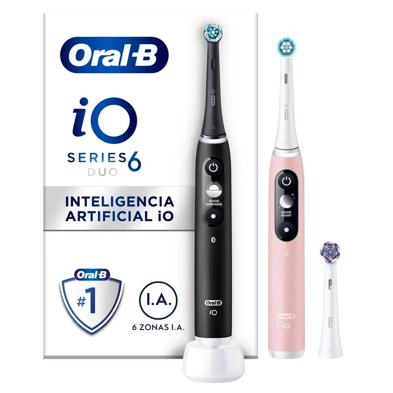 Oral-B Braun iO6 Dúo Negro/Rosa