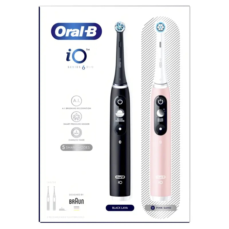 Oral-B Braun iO6 Dúo Negro/Rosa