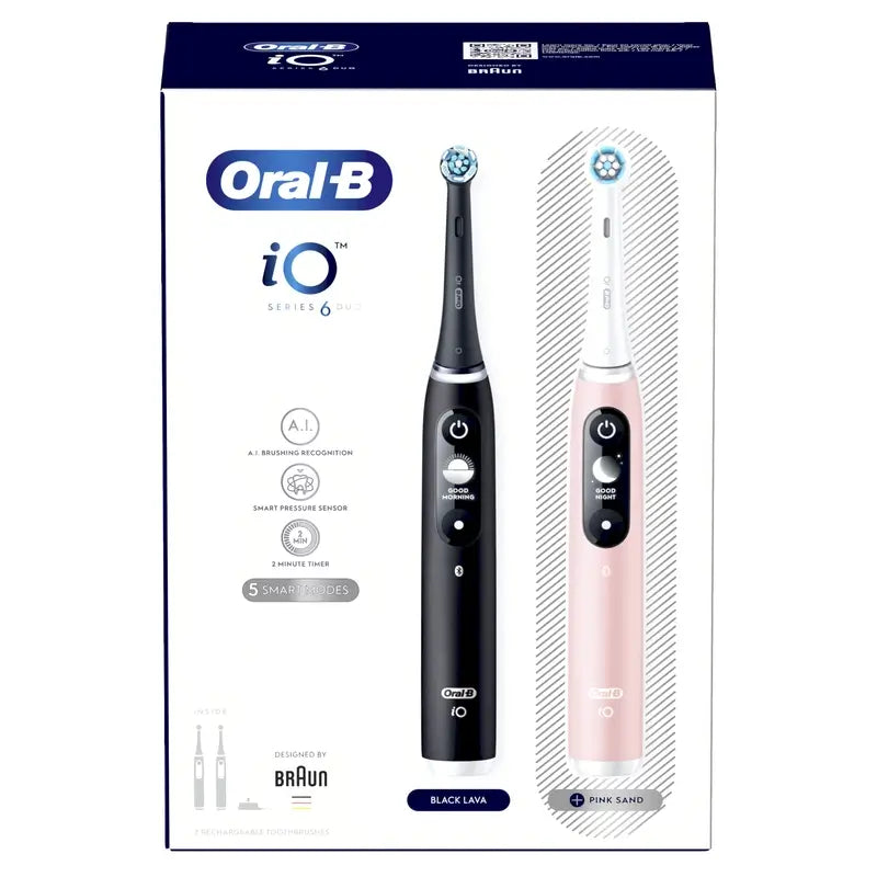 Oral-B Braun iO6 Dúo Negro/Rosa