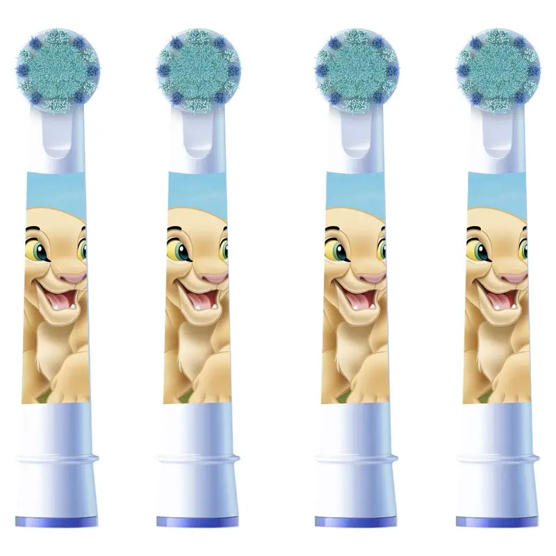 Oral-B Braun Kids Cabezales De Recambio Con Los Personajes De El Rey León De Disney , 4 unidades